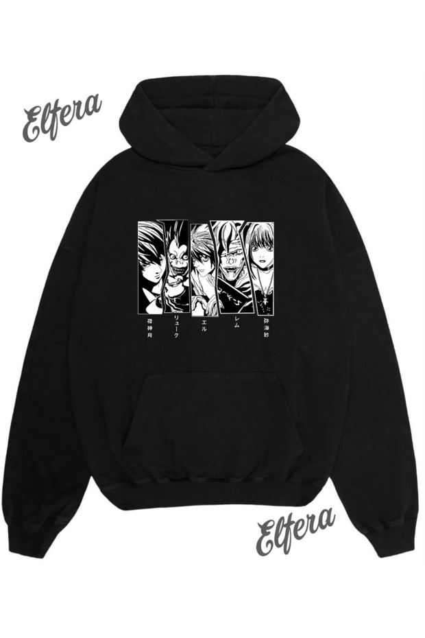 Death Note Printed Oversized Unisex Sweatshirt