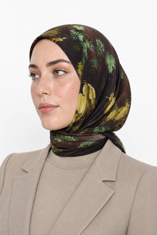 وشاح حرير من هيبي بنمط ميل