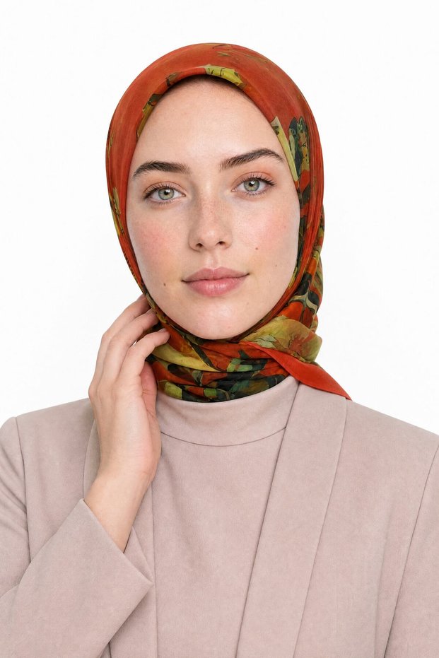 وشاح حرير هيباي بنمط أورلينا