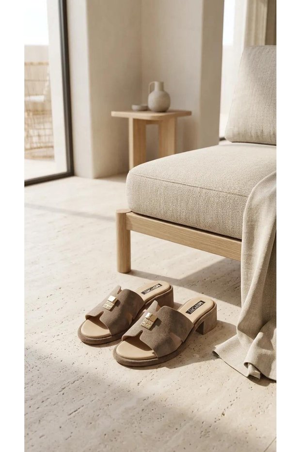 1414 Genuine Leather Women's Slippers
