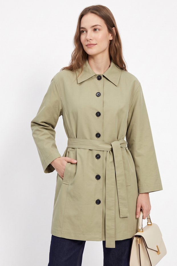 Belted Trench 202722 - Khaki