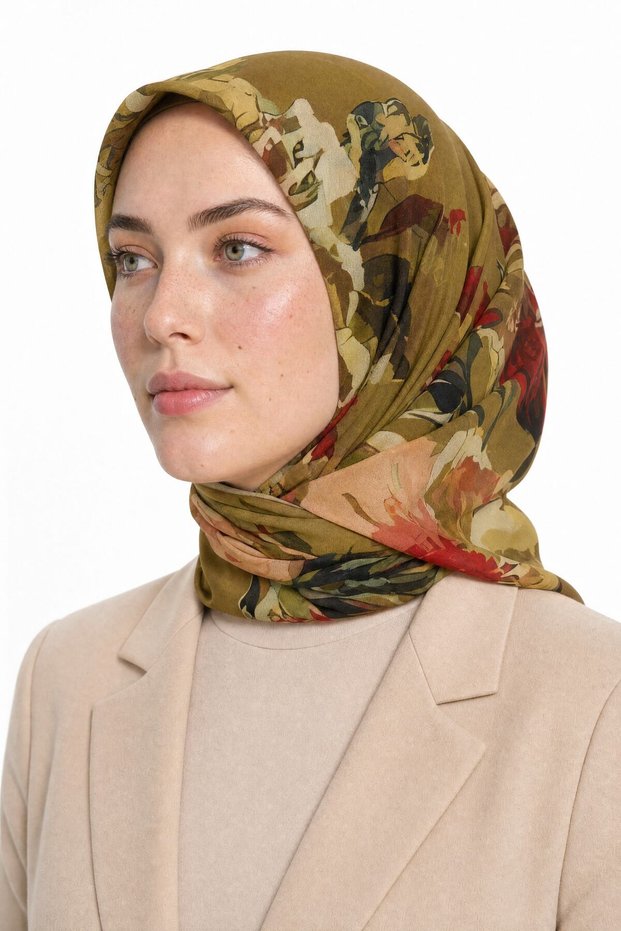 وشاح حرير هيباي بنمط أورلينا