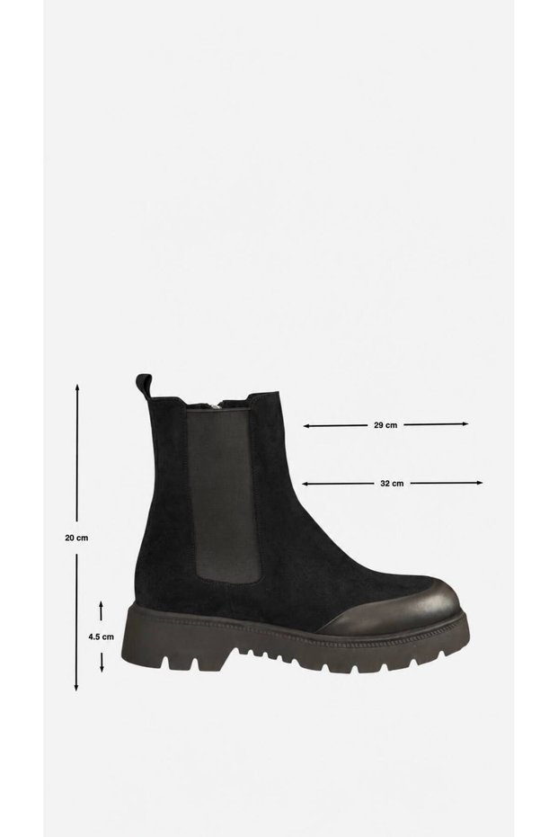 Model Alba Suede Genuine Leather Chelsea Boots