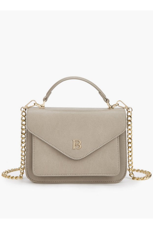 Logo Crossbody Bag with Detachable Chain Strap