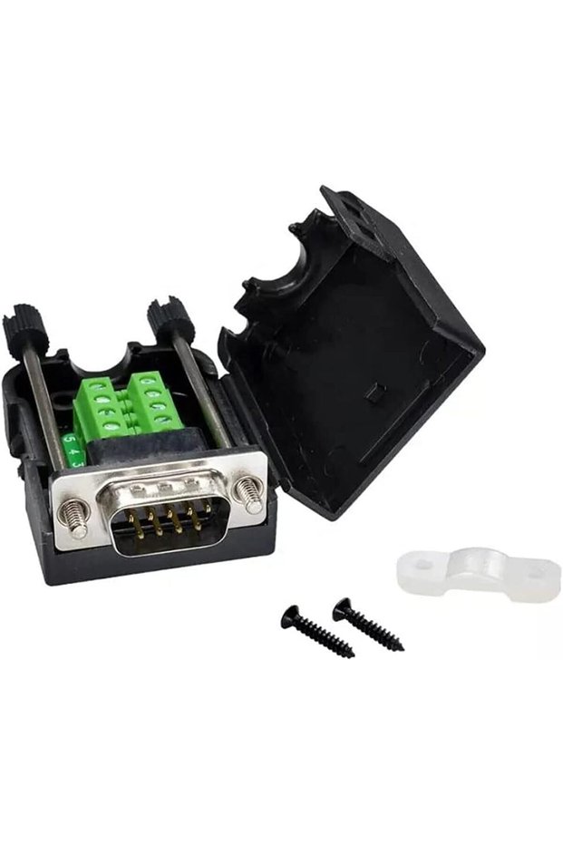 D-SUB connector supplier DB9 RS232 Adapter 9 Pin signals Terminal Breakout with Plastic Cover ® (MALE)