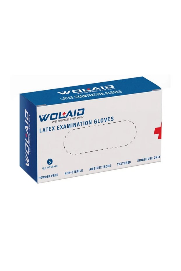 LATex EXAMINATION GLOVES POWder FREE SMALL 100S