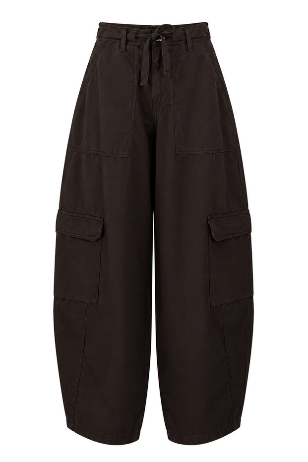 Cargo Pocket Waist Tie Pants