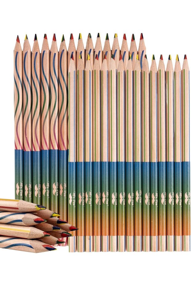 أقلام تلوين قوس قزح من Mr. Pen - عبوة من 30 قلمًا
