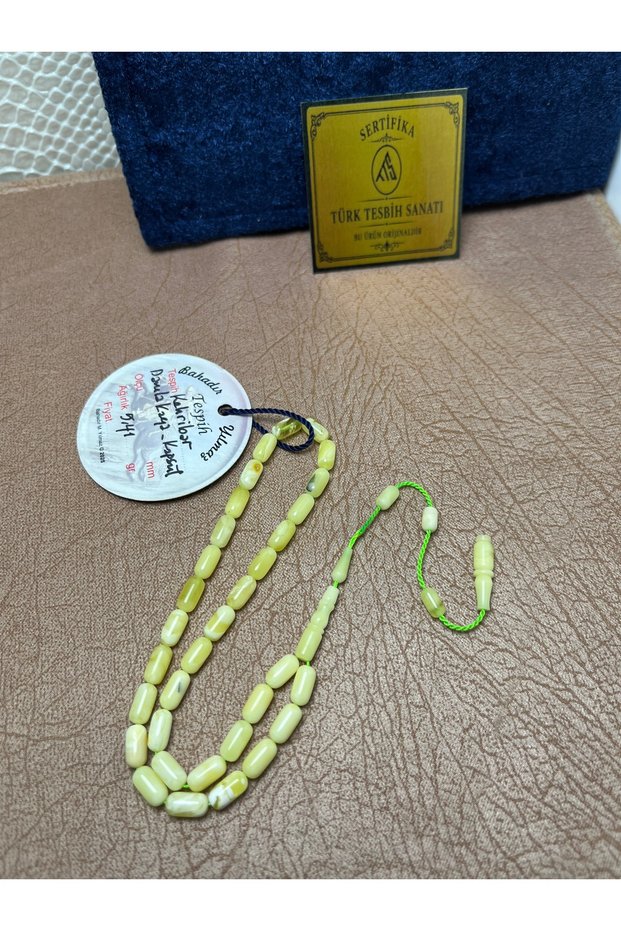 Russian Kaliningrad Rock Drop Amber Praying Beads