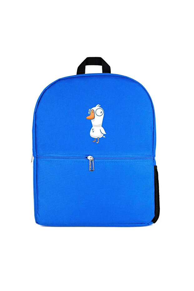 Goose Goose Duck Backpack Blue Color