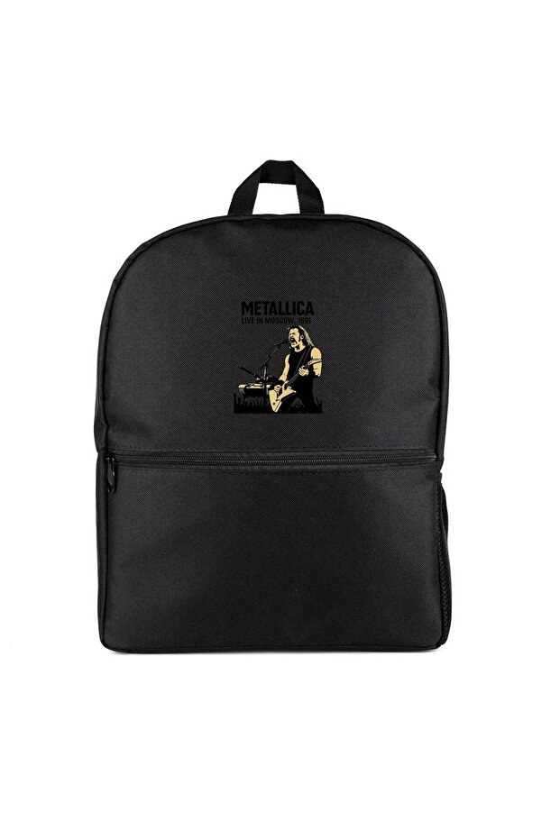 Metallica Live in Moscow Backpack Black Color