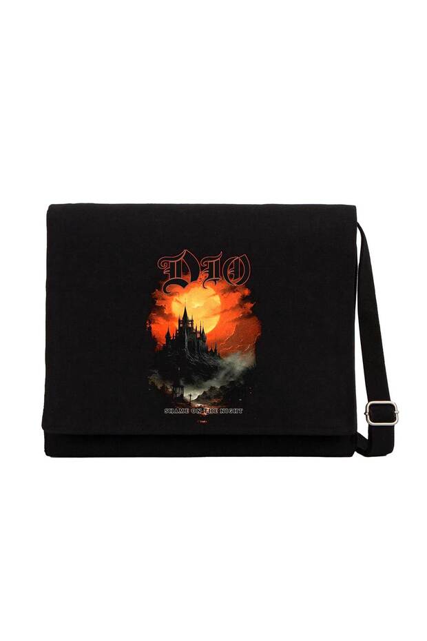 Dio Shame on the Night Black Messenger Bag Black Canvas Messenger Bag