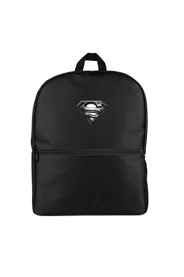 Superman Logo Backpack Black Color