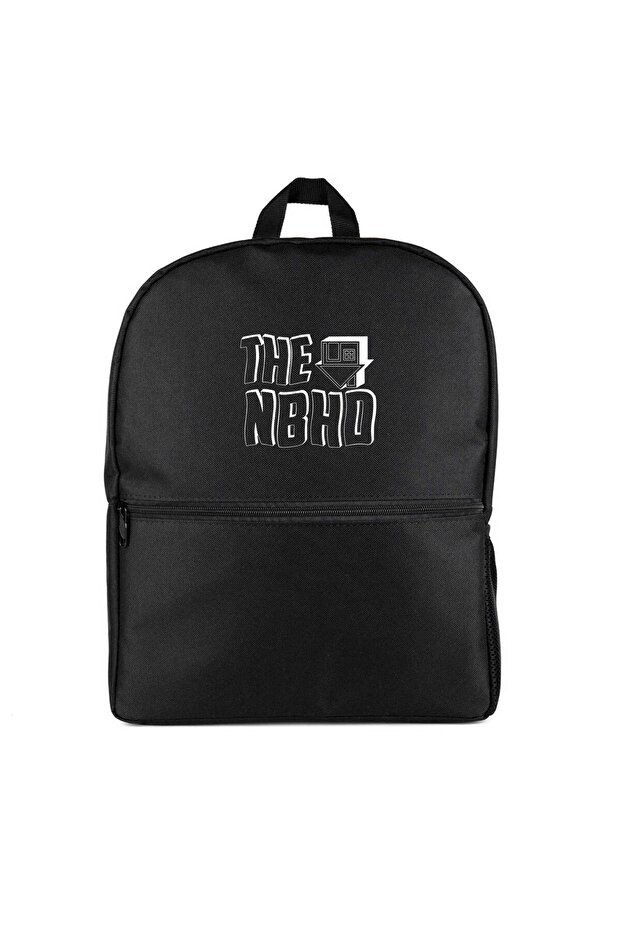 The Neighborhood Text Backpack Black Color