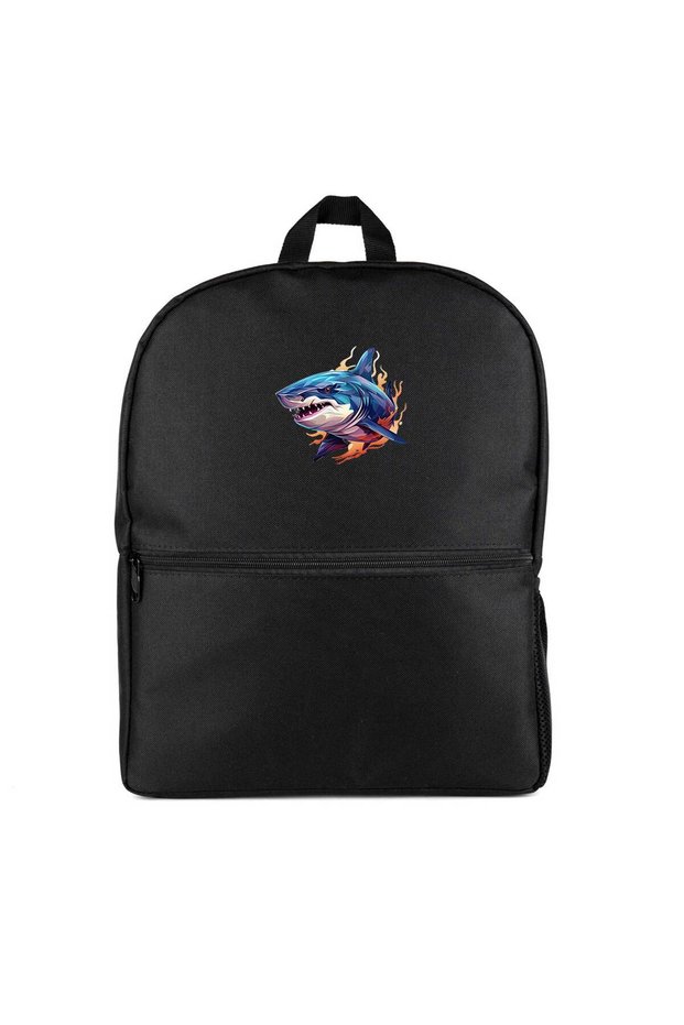 Color Shark Backpack Black Color