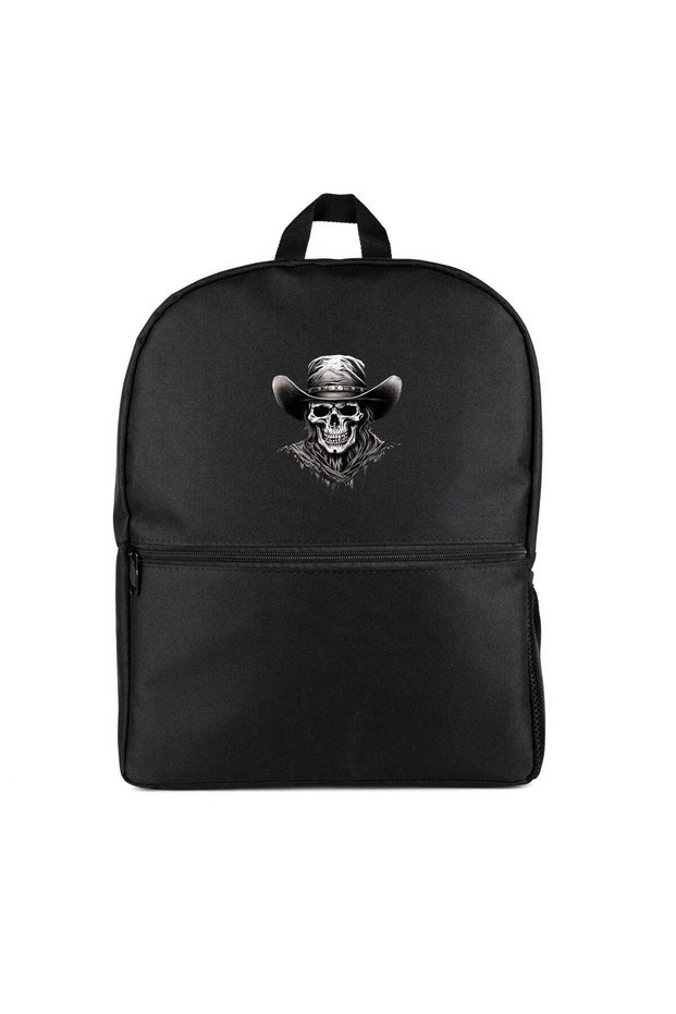 Cowboy Skull Backpack Black Color