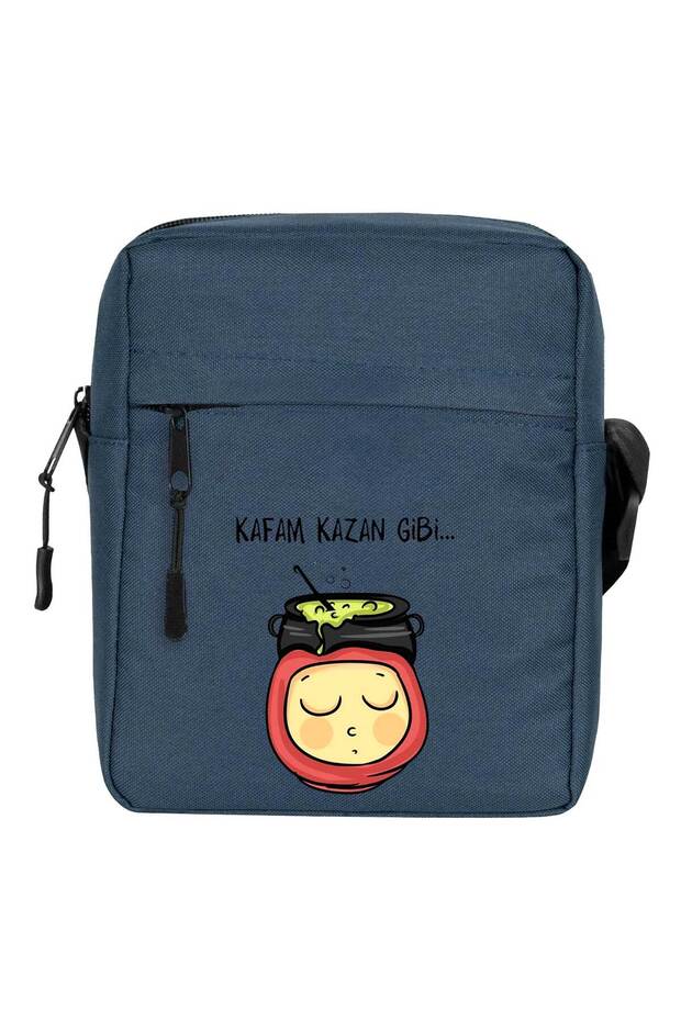 Kafam Kazan Gibi Shoulder Bag Navy Blue Color
