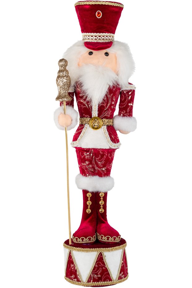 Christmas Ornament Lead Soldier Red 18X67 Cm.