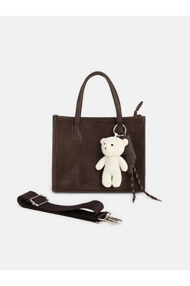 Rmz Gi̇yi̇m Farkiyla Suede Look Girls' Shoulder Bag