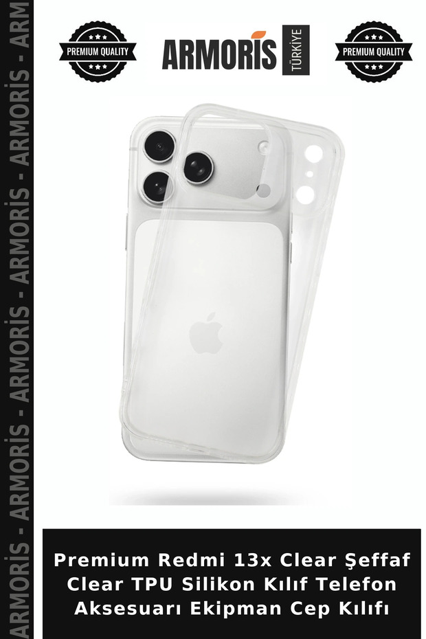Premium Redmi 13X Clear Transparent Clear Tpu Silicone Case Phone Accessory Equipment Mobile Case