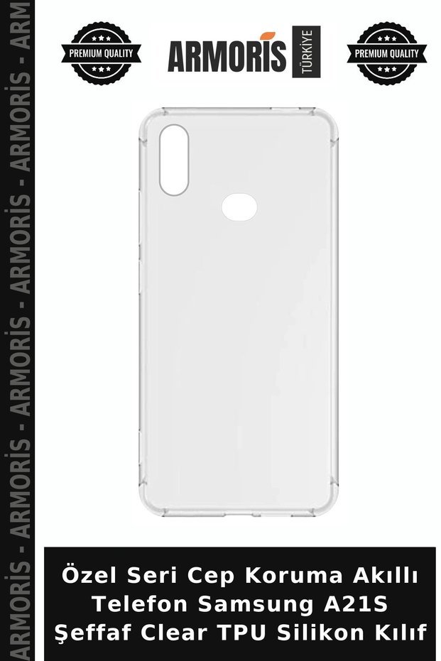 Special Series Pocket Protection Smartphone Samsung A21S Transparent Clear Tpu Silicone Case