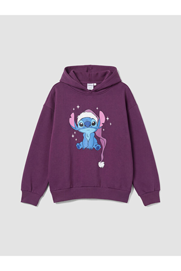 Rmz Gi̇yi̇m Farki̇lya Popular Cartoon Hero Themed Printed Girls' Thick Sweatshirt