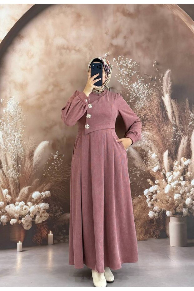 Chenille elbise
