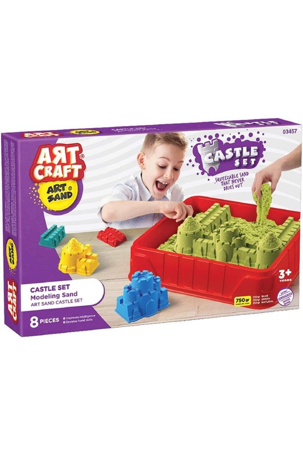 Art Craft Castle Set Kinetic Play Sand - Ph