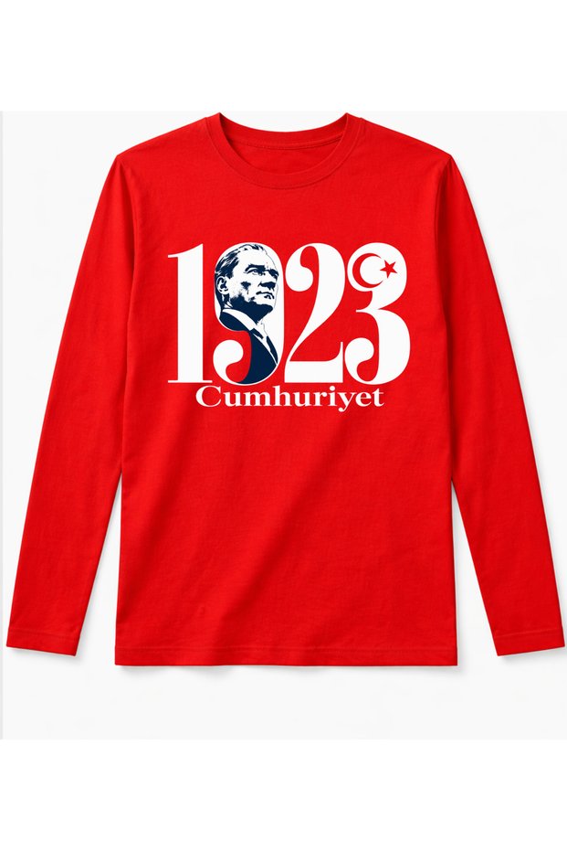 Long Sleeve "1923 Republic" Written October 29 Republic Day T-Shirt