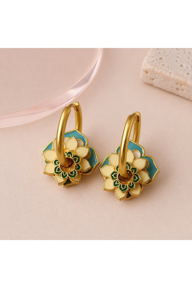 Ivory Bloom Earrings