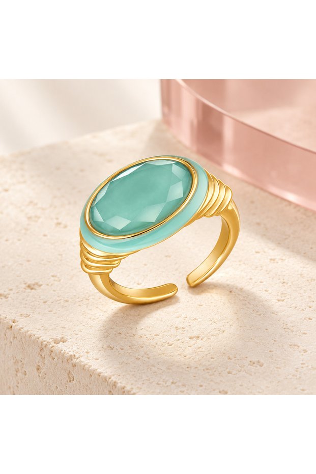 Maris Aqua Statement Ring