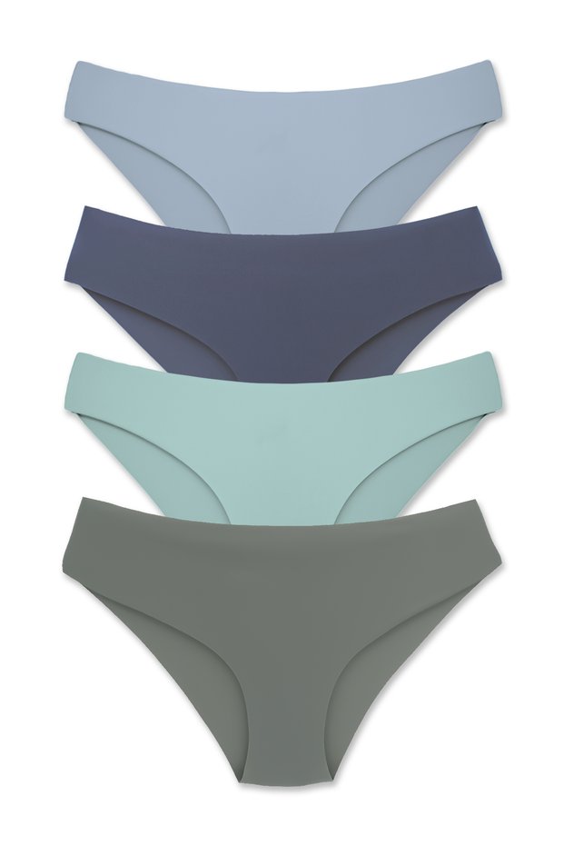 Women's Daily Interlock Laser Cut Slip Panties 4-Pack