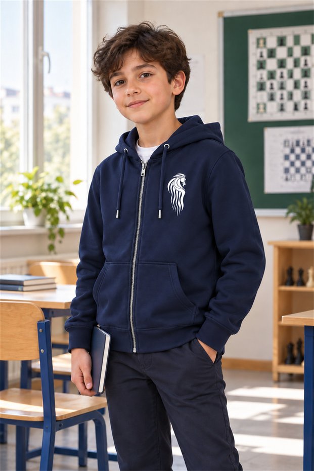 The Knight Kids' Fleece Zip-Up Hooded Sweatshirt
