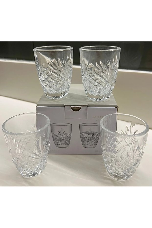 Aron 4-Piece Mini Coffee Side Glass Set 70 ml