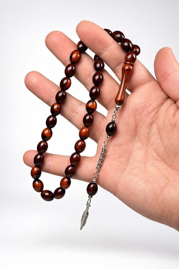 Beautifully Crafted Brown Gift Boxed Wooden Prayer Beads for Men