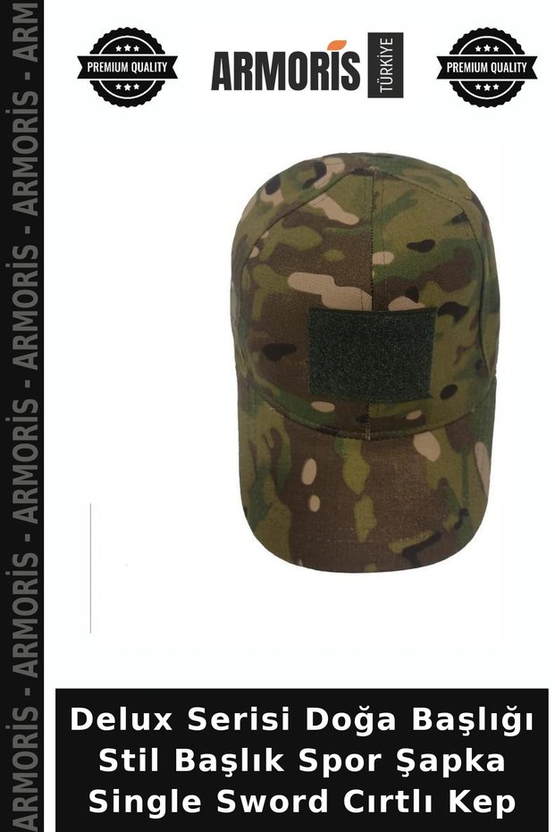 Delux Series Nature Style Headgear Sports Hat Single Sword Velcro Cap