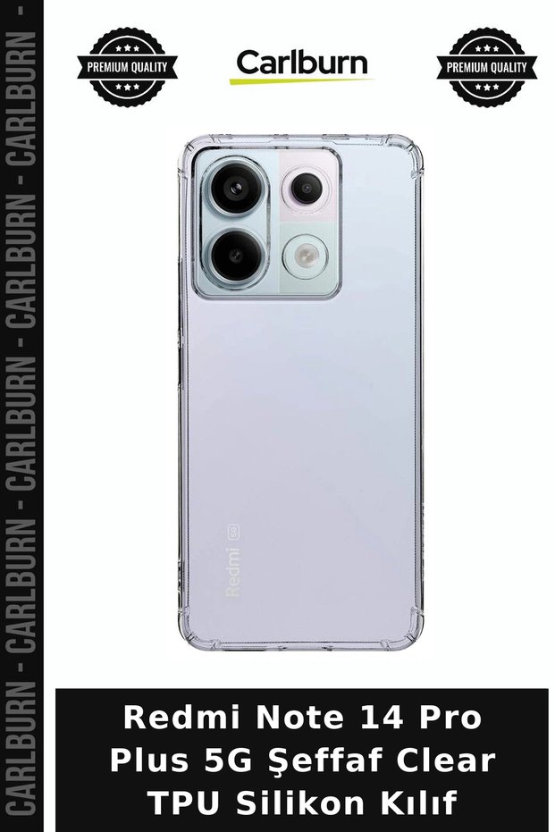 حافظة سيليكون شفافة من مادة TPU لهاتف Redmi Note 14 Pro Plus 5G، واقي للهاتف المحمول