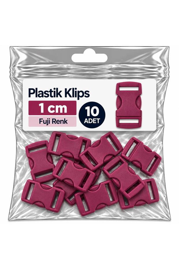 Paracord Accessory Paracord Bracelet Plastic Clip 1 cm Fuji Color * 10 Pcs