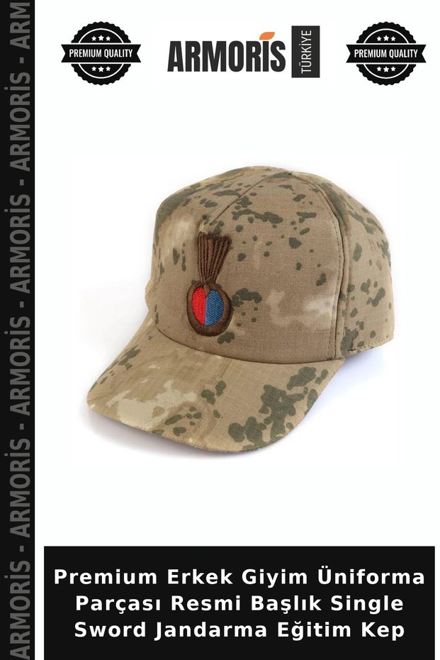 Premium Men's Clothing Uniform Part Formal Cap Single Sword Gendarmerie Training Cap