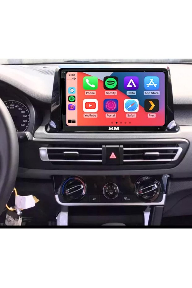شاشة أندرويد ROADMASTER لسيارة كيا سيلتوس مع إطار جديد، تدعم أبل كار بلاي لاسلكيًا وأندرويد أوتو، وكاميرا خلفية مدمجة بتقنية AHD.