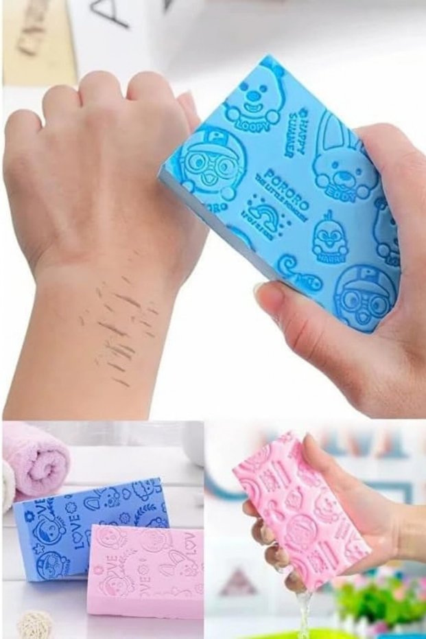 Magic Bath Body Shower Sponge Dead Skin Remover Massage and Exfoliating Effective Scrub Sponge