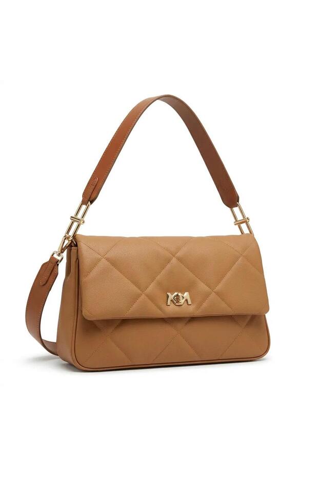 101010101 Tan Women's Shoulder Bag