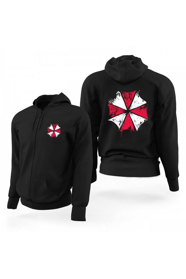 Umbrealla Academy Black Zippered Limited Edition Hooded Sweatshirt