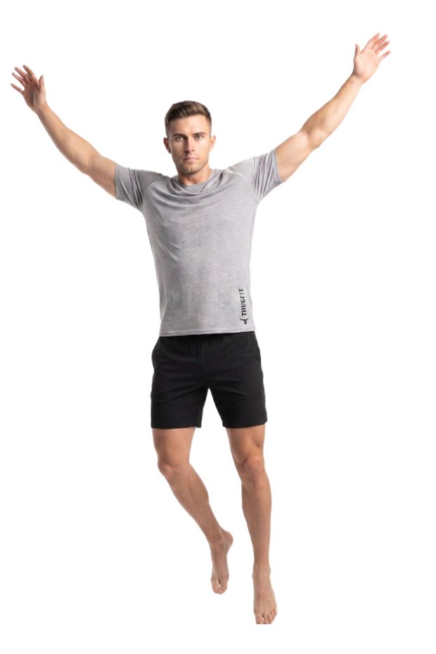 CoreComfort Essential MenS Grey T-Shirt-2XL-Grey