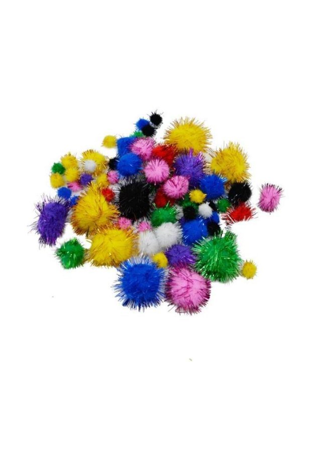 Pon Pon Mixed Metallic 10 mm 20 mm 30 mm