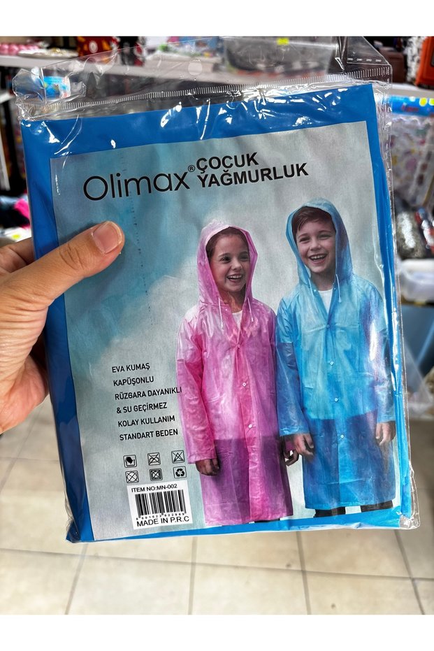 Children's Hooded Waterproof Raincoat - Eva Fabric Wind-Resistant Standard Size Raincoat