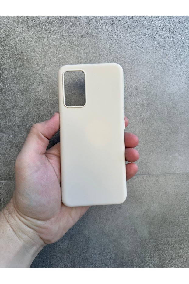 Oppo A16/A55 Compatible Cream Silicone Phone Case Slim and Stylish Design