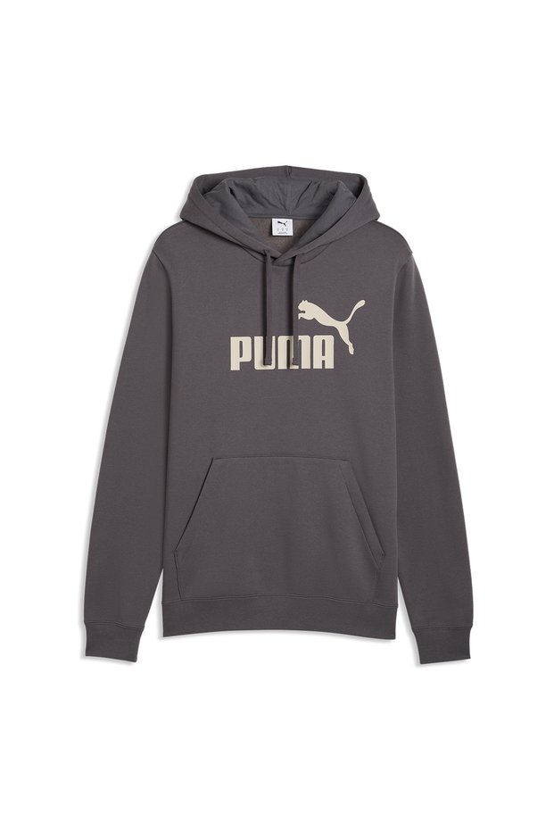 Essentials No 1 Logo Men's Gray Hooded Sweatshirt