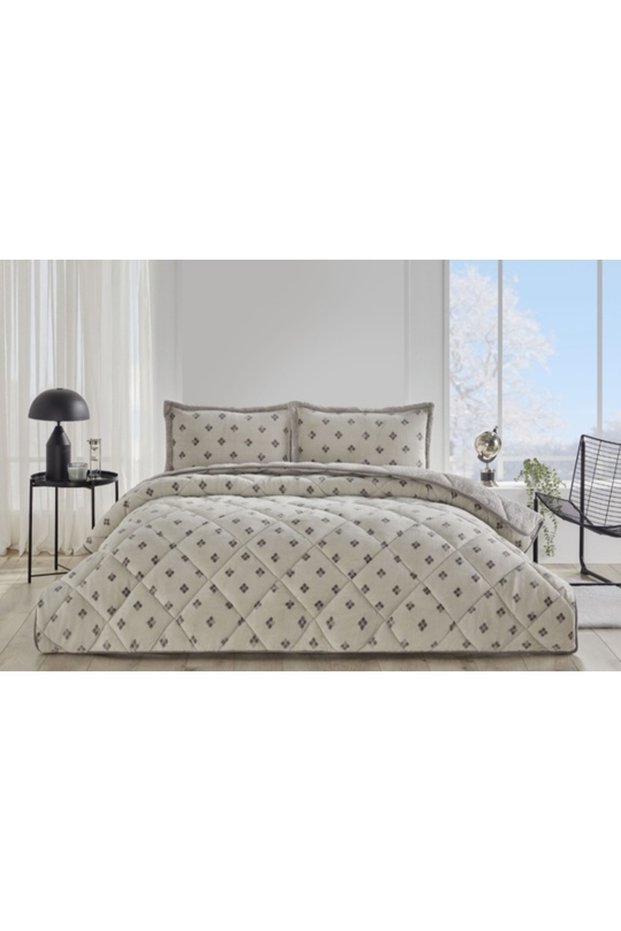 Cottony Blanket Quilt Set Single Size Trevo