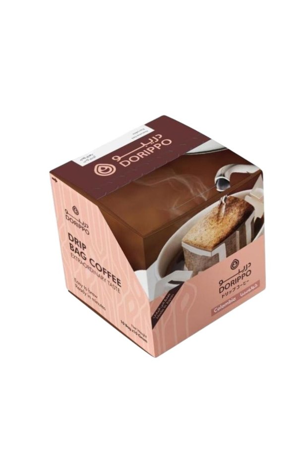 Colombia Drip Bag Coffee, Single-Serve Pour-Over, 10 Bags x 10g (100g), Made in Japan